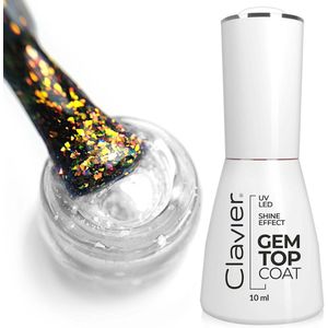 Clavier UV/LED Hybrid Gellak Luxury 10ml. Top Coat Gem Ruby - Glitters - Glitters - Top en/of basecoat