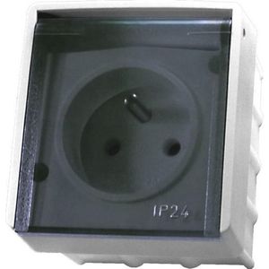 Ospel GNH-1LZ/00/d stopcontact, wit, IP44 16 A, 1 stuk