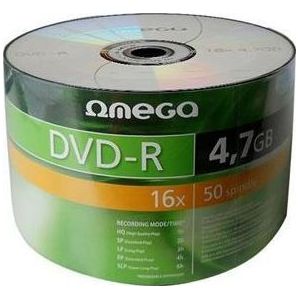 Omega - DVD-R - 4,7GB - 16X - Spindel - 50 Stuks