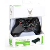 Platinet OGPXBOXNEW Gamecontroller Zwart Gamepad Playstation 3, Tablet PC, Xbox 360 (Xbox 360, PC, Playstation), Controller, Zwart