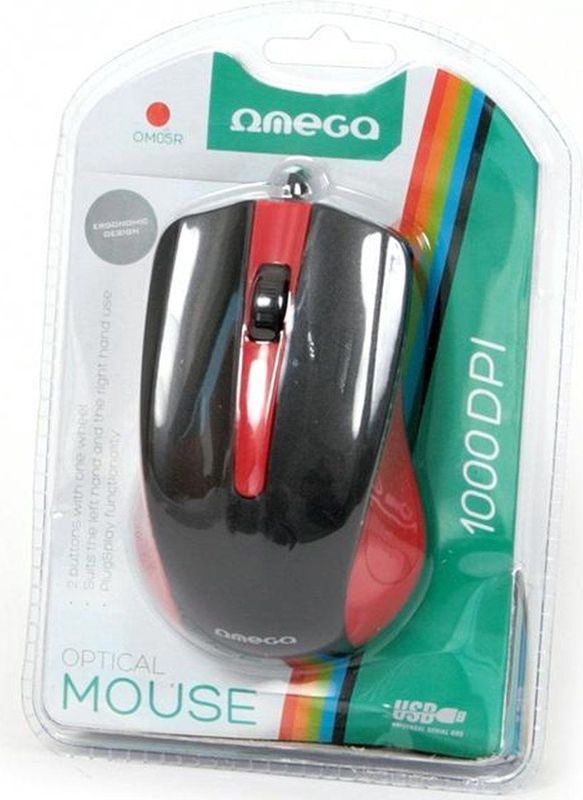 OMEGA - OM-05G - Computer Muis - Groen - USB
