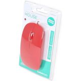 Omega - OM0414CR - USB-Muis - Rood - Optisch - 1000 dpi