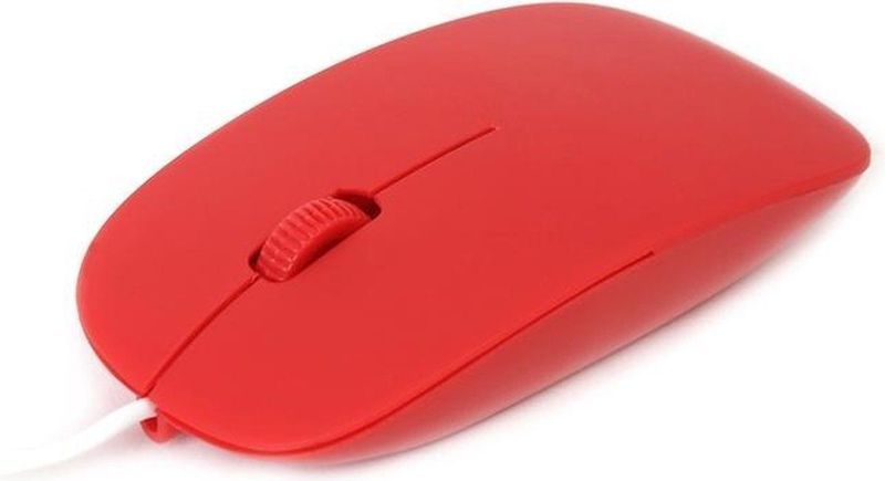Omega - OM0414CR - USB-Muis - Rood - Optisch - 1000 dpi