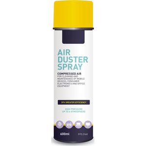 Airduster Spray Compressed Gas - Perslucht Spuitbus - Luchtspray-600ML