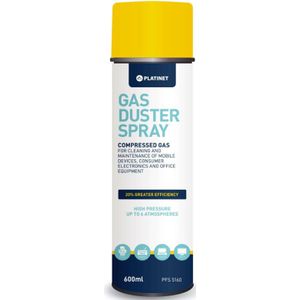 Airduster spray compressed gas - perslucht spuitbus - luchtspray- 600ML - 1 stuk