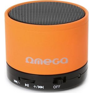 Omega - OG47O - Draagbare Luidspreker - Zwart, Oranje - Aluminium - Bluetooth