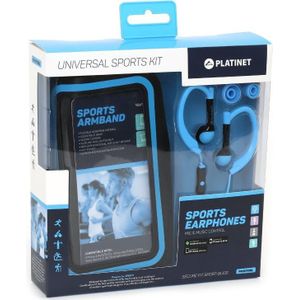 Platinet PM1070BL hoofdtelefoon/headset Bedraad oorhaak Sporten Blauw