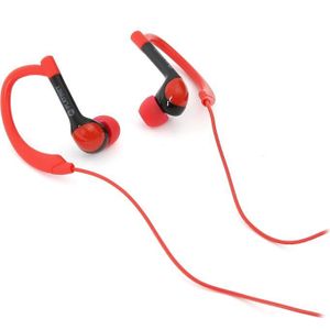 Platinet PM1072R in-ear hoofdtelefoon met microfoon, meerkleurig (rood/zwart)