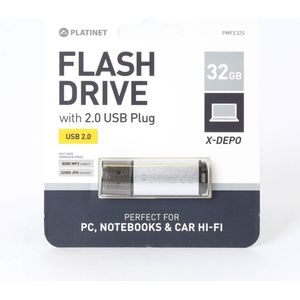 Platinet PMFE32S USB flash drive 32 GB USB Type-A 2.0 Zilver