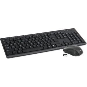 Omega OKM071B RF Draadloos QWERTY Amerikaans Engels Zwart toetsenbord