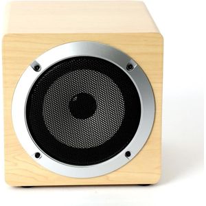 Omega OG60W Draagbare Luidspreker Draagbare Mono Luidspreker, Hout (11 h, Oplaadbare batterij), Bluetooth luidspreker, Bruin