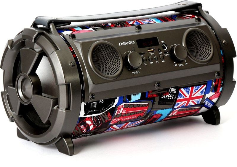 Platinet OG72P Bazooka Bluetooth Luidspreker 16W Draadloos Karaoke Zwart