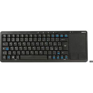 OMEGA KEYBOARD draadloos US voor SMART TV zwart + TOUCHPAD 43666