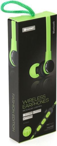 Freestyle PM1061G hoofdtelefoon/headset Draadloos In-ear Oproepen/muziek Bluetooth Groen