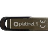 Platinet PMFMS64 USB flash drive 64 GB USB Type-A 2.0 Zwart, Zilver