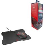 Omega - VSETMPX4 - Muis - Zwart, Rood - Bedraad - 3200 DPI