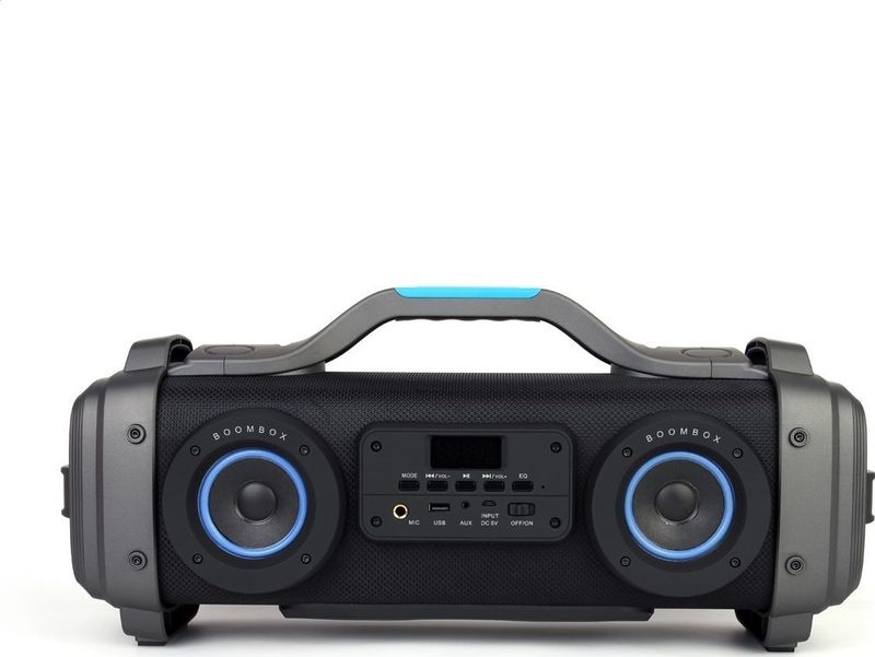 OMEGA PMG78B BOOMBOX 51W Bluetooth 4.2 zwart - microfoon-in, AUX, USB, 4400mAh accu