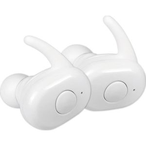 Platinet Bluetooth v 5.0 in-ear sport headphones inc oplaadstation wit