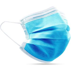 PLATINET FSM05 3-laags wegwerp mondmasker / gezichtsmasker niet-medisch 10 stuks Blauw