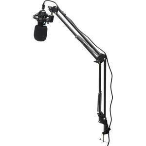 VARR pro-gaming microfoon USB in een set met metalen arm, perfect voor streaming, gaming, youtube