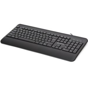 Platinet PMK110B QWERTY USB Toetsenbord - US versie design USB keyboard met numpad - polssteun- zwart