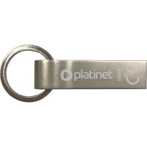 Platinet PMFMK128 USB flash drive 128 GB USB Type-A 2.0 Roestvrijstaal