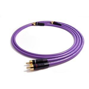 Melodika MD2R15 - Analoge RCA kabel met een Single Core design - 1,5 Meter - Paars