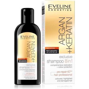 Eveline Cosmetics Argan + Keratin Exclusive Shampoo 8in1 - 150ml.
