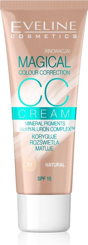 Eveline Cosmetics - Magical Colour Correction - CC Crème - Tint 51 Natural - 30 ml