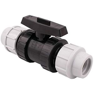 32 mm MDPE polyethyleen kogelkraan MUFF waterslang compressie koppeling