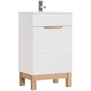 Comad Bali White 824 FSC onderkast 50cm eiken/wit