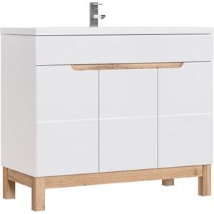 Comad Bali White 825 FSC onderkast 100cm eiken/wit