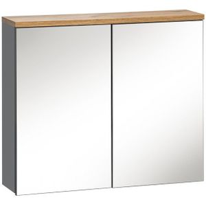 Comad Bali Grey 840 FSC spiegelkast 60cm eiken/antraciet