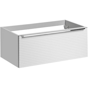 Comad Leonardo FSC onderkast met ribbelfront 90cm wit