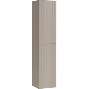 Comad Iconic Cashmere FSC kolomkast met ribbelfront 35x25x160cm taupe
