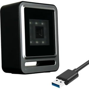 Barcode-scanner 2D, bekabeld, USB, barcode-scanner, automatisch, voor 1D- en 2D-codes, professionele barcode-scanner