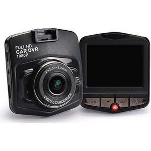 Auto Videorecorder met achteruitrijcamera voor en achter, compact, G-sensor, eenvoudige montage, 30 fps, 360 graden draaibaar, HDWR videoCAR D100