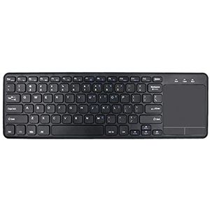 HDWR Toetsenbord voor computer, draadloos computertoetsenbord met touchpad, gaming toetsenbord computer, laptop, zwart, USB, typerCLAW-BC130