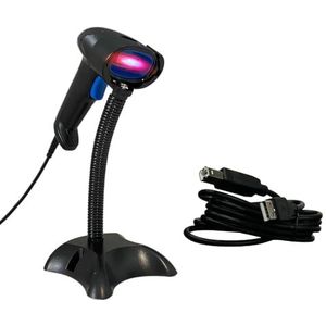 QR 1D/2D-code-lezer met standaard en automatische bediening, bekabeld, 500 scans per seconde, CMOS-sensor, lezen van codes uit displays prefix, achtervoegsel, HDWR HD10D