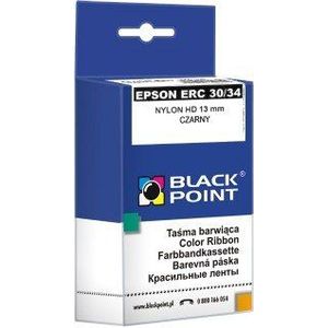 Black Point KBPE30BK zwart printlint - Printtape (Epson ERC: 38, 30, 34 Epson TM: 300 Norand: 4810 Upos: FP 300, zwart, stippenmatrix, 1,27 cm, 4 m, doos)