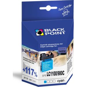 Black point | Alternatieve Supplies - Ink Cartridge Black Point bpblc1100/980xlc | Cyaan | 16 ml | Brother LC1100/980c