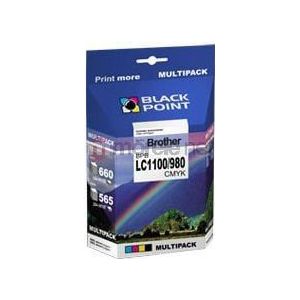 Black Point Ink cartridges BPBLC1100 / 980CMYK (cyan, magenta, geel, zwart)