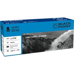 Black Point Toner LCBPOC510C Cyan Zamiennik 44469724 (BLOKI510CYBW)