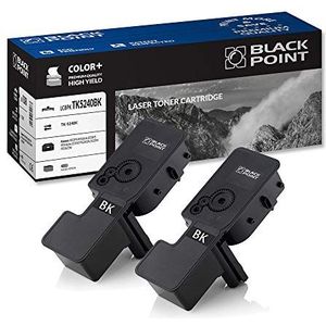 Black Point Set van 2 Toner Cartridges voor TK-5240BK - Zwart - voor Kyocera: ECOSYS M5526cdn ECOSYS M5526cdw ECOSYS P5026CDN ECOSYS P5026CDW