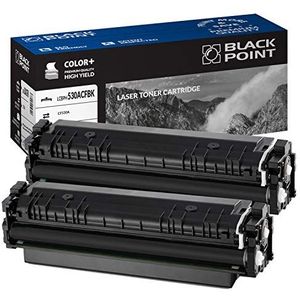 Black Point Set van 2 Toner Cartridges voor CF530A - Zwart - voor HP: Color Laserjet Pro MFP M180N Color Laserjet Pro MFP M181FW