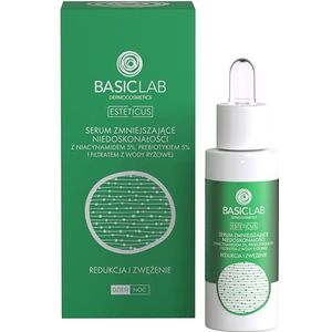 BasicLab Anti-onvolkomenheden serum met 5% niacinamide reductie en krimpen 30ml