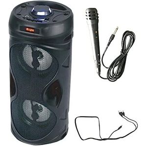 Manta SPK815 Luidspreker zwart (3 h, Elektrische stroom, Voeding via USB), Bluetooth luidspreker, Zwart