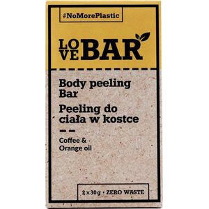 Body Peeling Bar lichaamsscrub Koffie & Sinaasappelolie 2x30g