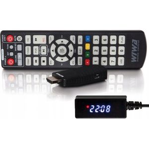 Wiwa - TUNER DVBTT2 H265 MINI LED - TV-ontvanger - Zwart