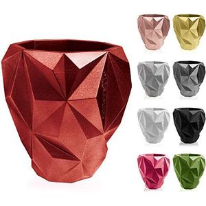 concrette Bloempot bloempot cement plantenbak bovenpot van beton Geometric Ø 13 cm/Ø 19 cm/Ø 24 cm | 17 kleuren